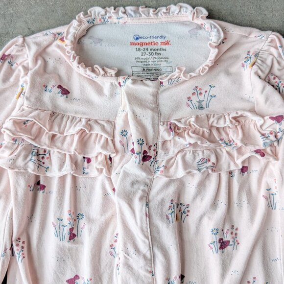 Magnetic Me Little Red Riding Hood Modal Ruffle Pajamas size 18-24M - Picture 2 of 8